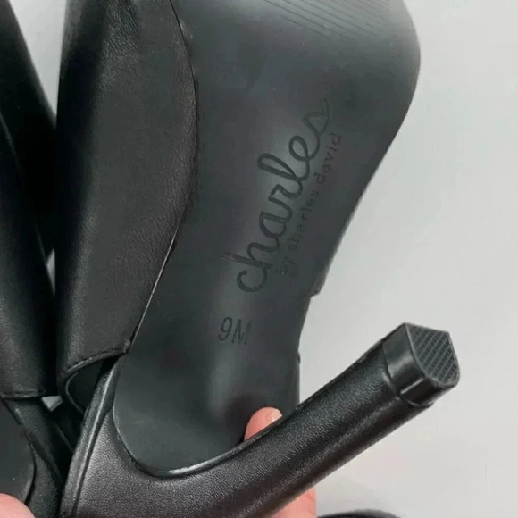 Charles Charles David Mieko womens pointy toe booties size 9 black - Picture 7 of 12